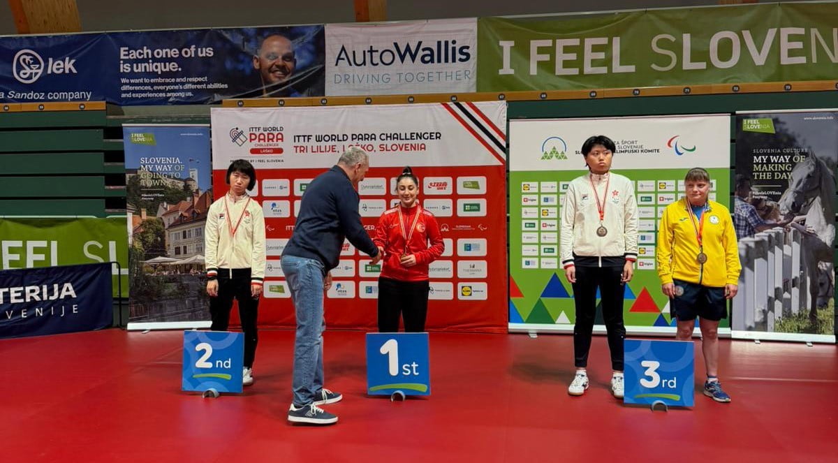TÜRKİYE ÖZEL SPORCULAR SPOR FEDERASYONU MİLLİ SPORCUSU EBRU ACER, SLOVENYA’NIN LASKO KENTİNDE...