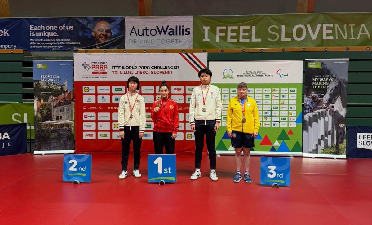 TÜRKİYE ÖZEL SPORCULAR SPOR FEDERASYONU MİLLİ SPORCUSU EBRU ACER, SLOVENYA’NIN LASKO KENTİNDE...