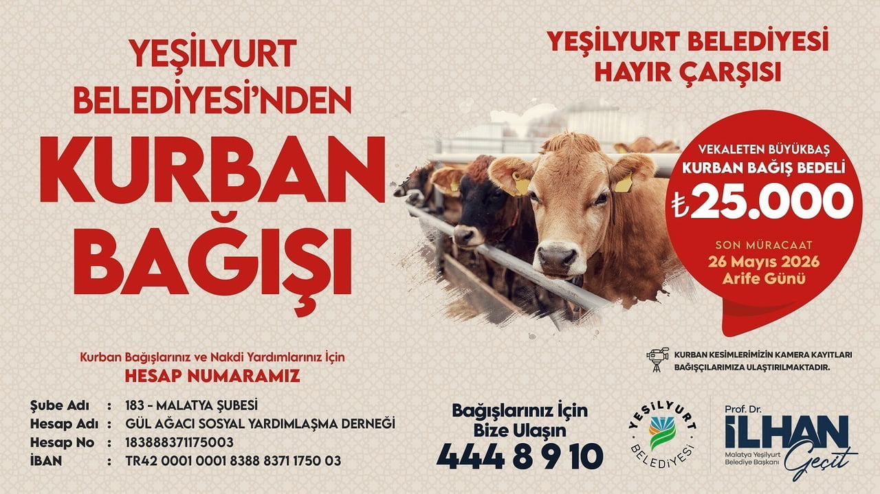 YEŞİLYURT BELEDİYESİ’NDEN KURBAN BAĞIŞI SEFERBERLİĞİ