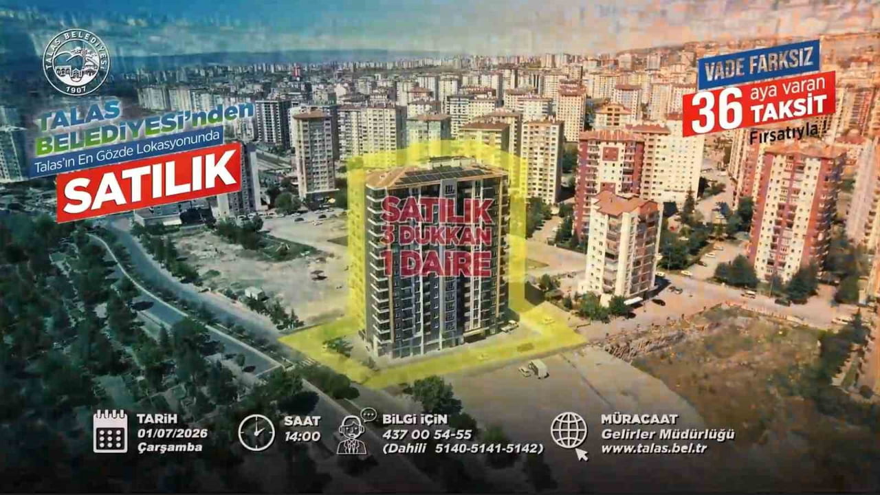 1 TEMMUZ 2026 ÇARŞAMBA GÜNÜ SAAT 14.00'TE GERÇEKLEŞTİRİLECEK İHALE KAPSAMINDA MEVLANA...