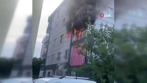 Antalya'da 1 ay önce taşındıkları daire yangında küle döndü: Binada mahsur kalanlar böyle...