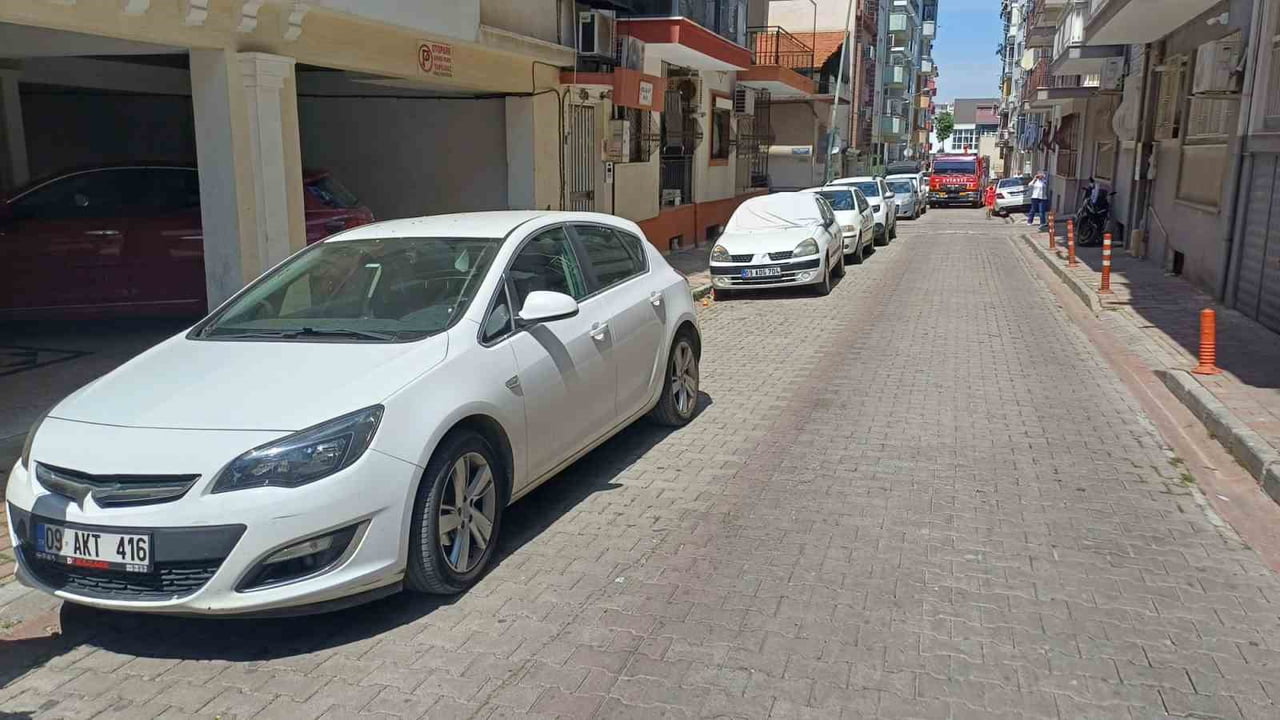 AYDIN'IN EFELER İLÇESİNDE ARAÇ YANGINI İHBARI ÜZERİNE OLAY YERİNE GİDEN İTFAİYE EKİPLERİNİN ERKEN...