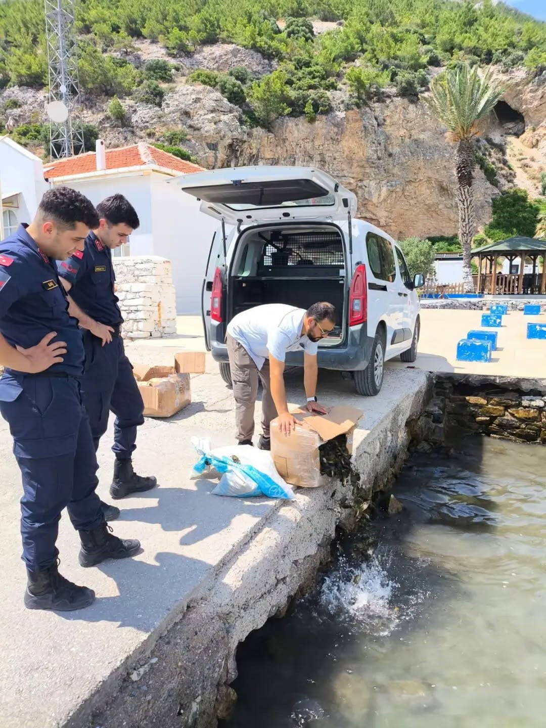 AYDIN'IN SÖKE İLÇESİNDE GERÇEKLEŞTİRİLEN DENETİMLERDE, GEREKLİ BELGELERİ BULUNMADAN TAŞINAN...