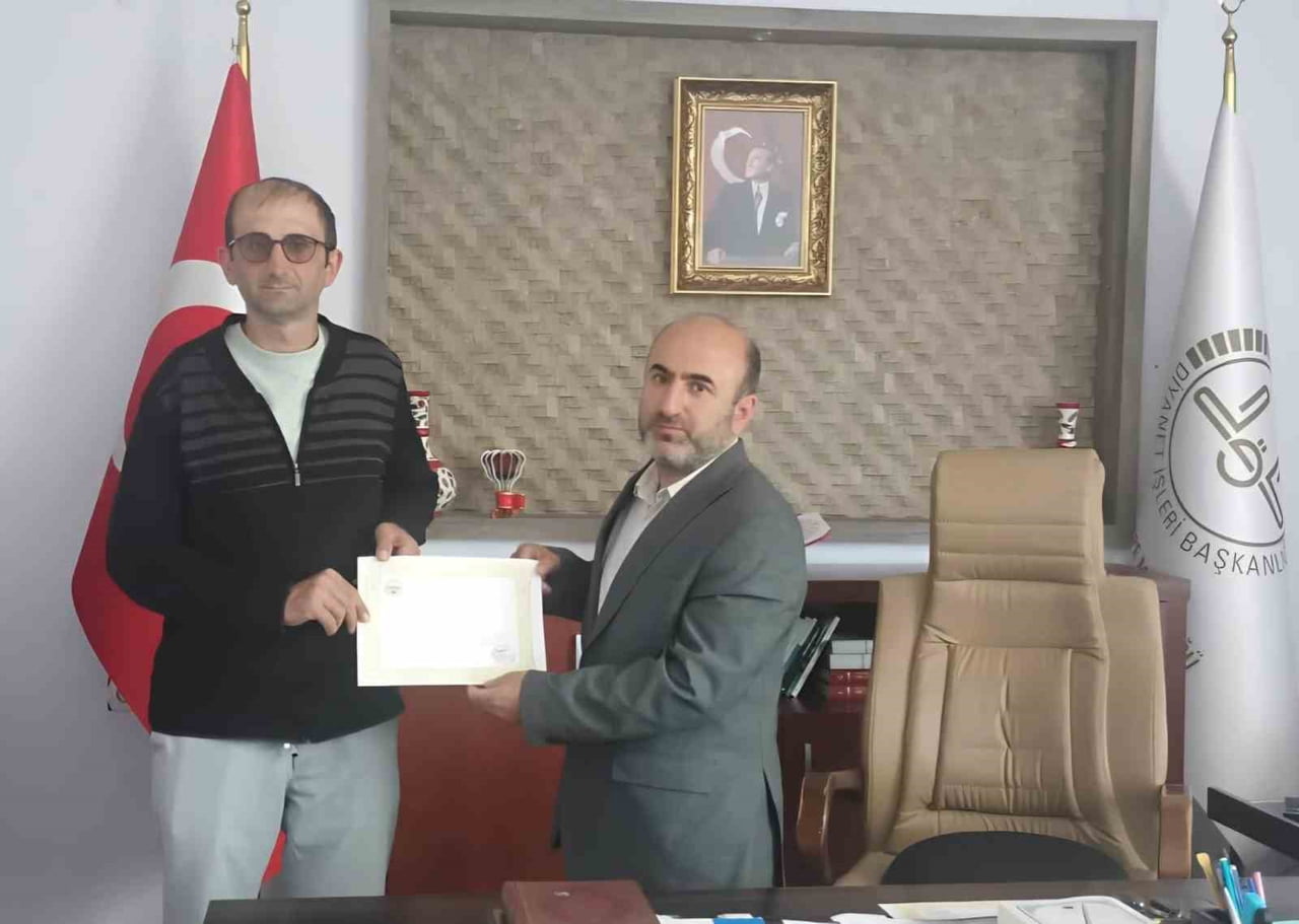 AYDINTEPE MÜFTÜLÜĞÜ PERSONELİ BAŞARI BELGESİYLE TALTİF EDİLDİ