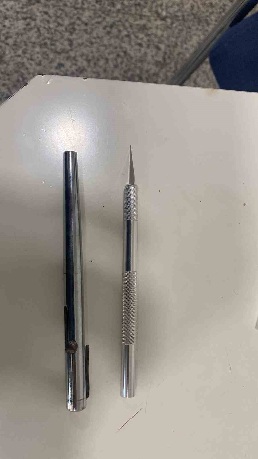 BAKIRKÖY ADALET SARAYI EK HİZMET BİNASI'NA KALEM GÖRÜNÜMLÜ SİLAHLA GİRMEK İSTEYEN İKİ ŞAHIS, ...