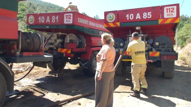 BALIKESİR'DEKİ ORMAN YANGINI KONTROL ALTINA ALINDI