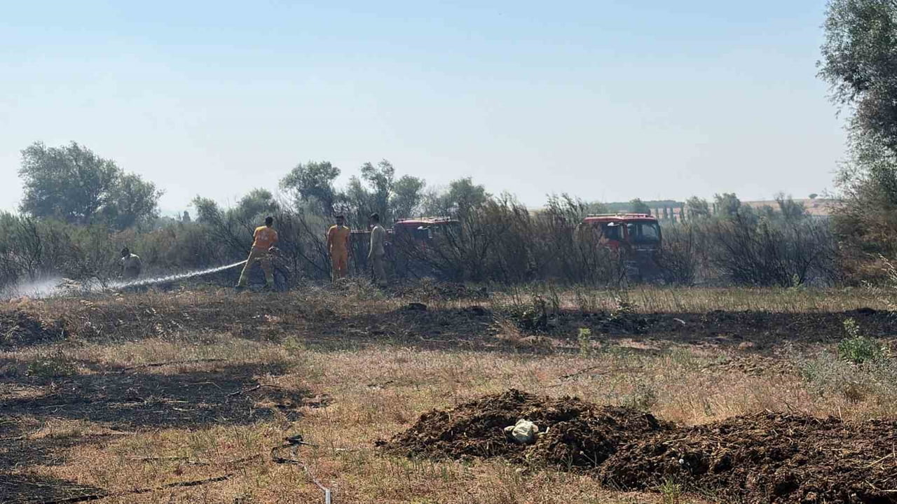 BALIKESİR'İN KEPSUT VE BALYA İLÇELERİNDE BAŞLAYAN ARAZİ YANGINLARI KONTROL ALTINA ALINDI.