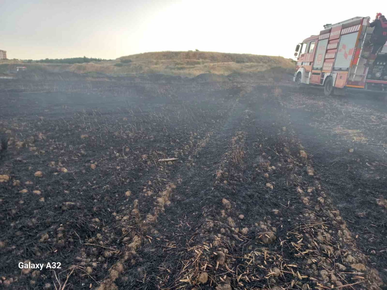 BANDIRMA'DA BUĞDAY TARLASINDA ÇIKAN YANGIN EKİPLERİN MÜDAHALESİYLE SÖNDÜRÜLDÜ