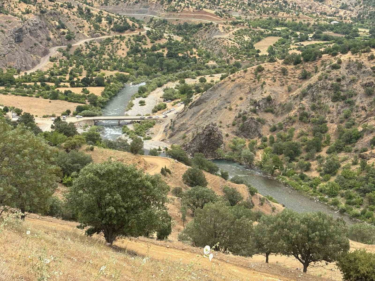 BİNGÖL'ÜN GENÇ İLÇESİNDE SARIM ÇAYI'NDA AKINTIYA KAPILARAK KAYBOLAN VEDAT KARABULUT'U ARAMA...