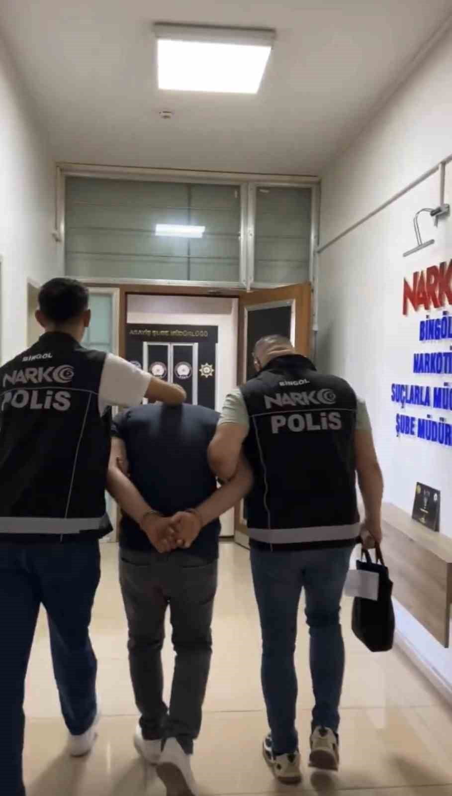 BİNGÖL’DE UYUŞTURUCU TİCARETİ ŞÜPHELİSİ TUTUKLANDI