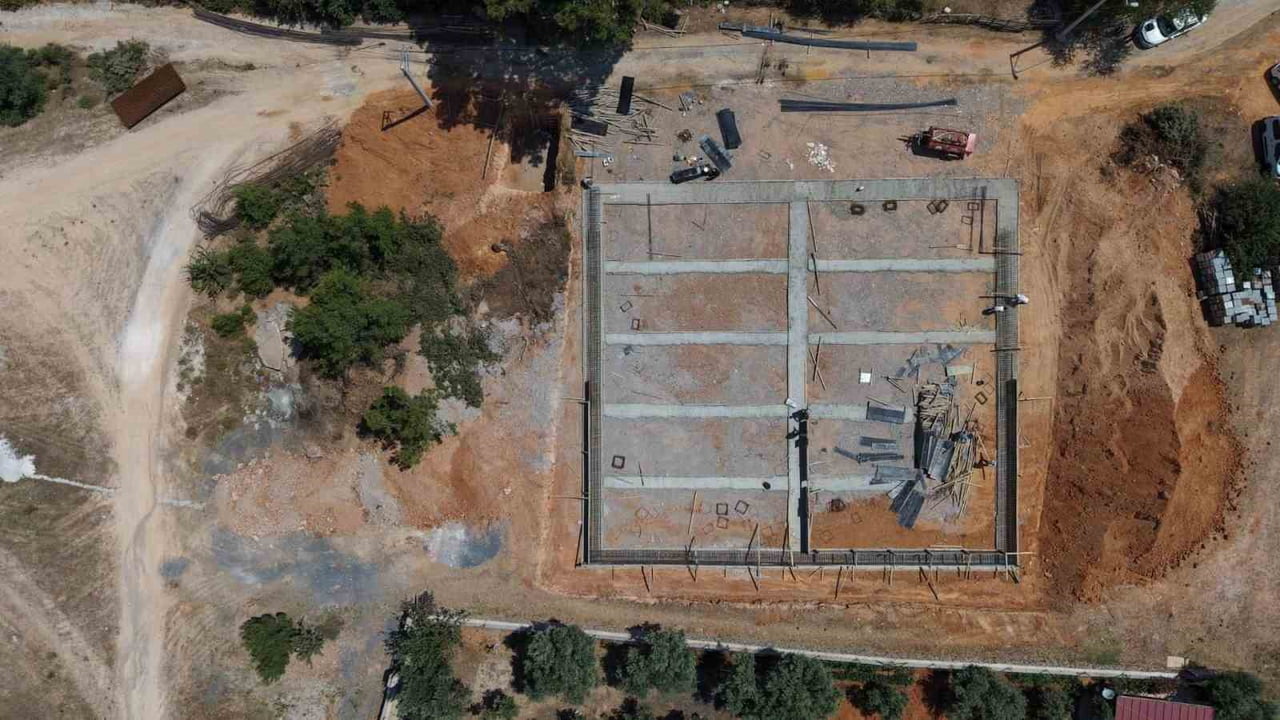 BODRUM BELEDİYESİ TARAFINDAN MAZI MAHALLESİ'NDE KAPALI PAZAR YERİ YAPIM ÇALIŞMALARINA...