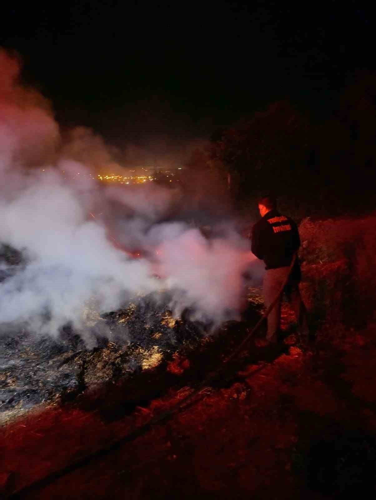 BOLU'NUN AŞAĞIKULDAN KÖYÜ MEVKİİNDE ÇIKAN ANIZ YANGINI, İTFAİYE EKİPLERİNİN HIZLI MÜDAHALESİ...