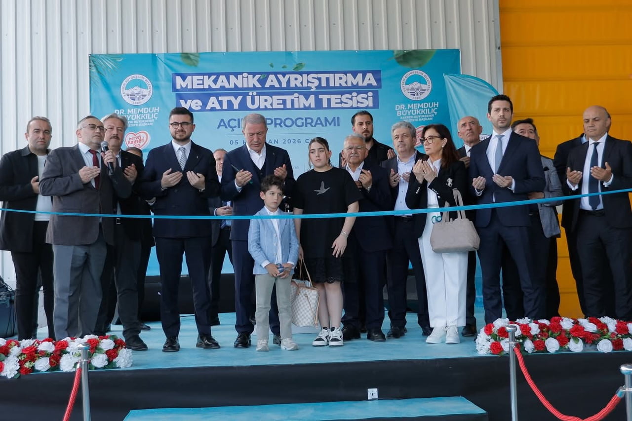 BÜYÜKŞEHİR'İN MEKANİK AYIRMA VE ATY ÜRETİM TESİSİ TÖRENLE AÇILDI