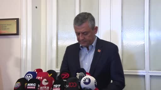 CHP Grup Başkanı Özel: "Yarın benim konuşacağım grup toplantısı yapılacak"