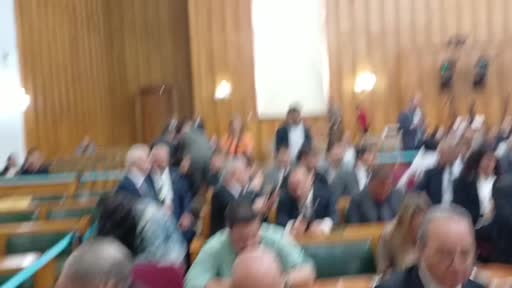 CHP milletvekilleri Grup toplantı salonunda