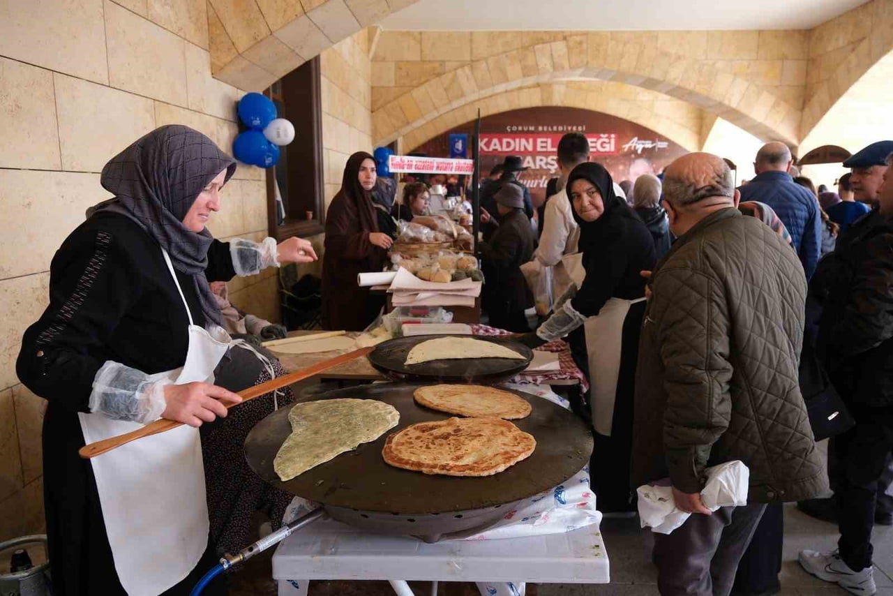 ÇORUM BELEDİYESİ TARAFINDAN BEDESTEN’DE AÇILACAK KADIN EMEĞİ ÇARŞISI’NDA, KADINLARIN EL EMEĞİ, GÖZ...
