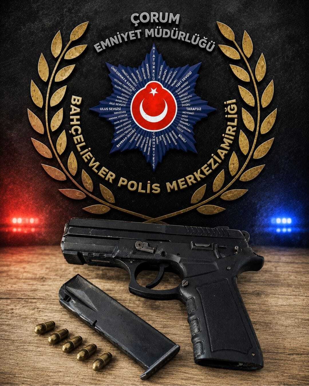 ÇORUM’DA POLİS EKİPLERİ TARAFINDAN GERÇEKLEŞTİRİLEN ÇALIŞMALAR NETİCESİNDE HAKKINDA YAKALAMA...