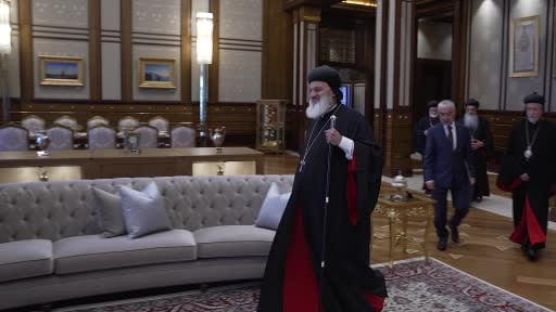 Cumhurbaşkanı Erdoğan, Dünya Süryani Ortodoks Kilisesi Ruhani Lideri II. Efram Kerim ve...