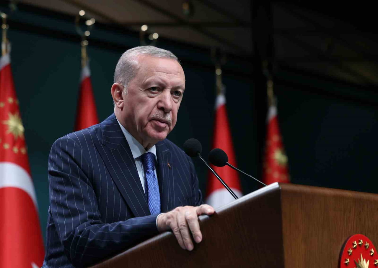 CUMHURBAŞKANI ERDOĞAN, KABİNE TOPLANTISI'NIN ARDINDAN BASIN TOPLANTISI DÜZENLEDİ.