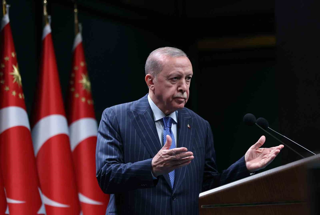CUMHURBAŞKANI ERDOĞAN, KABİNE TOPLANTISI'NIN ARDINDAN BASIN TOPLANTISI DÜZENLEDİ.
