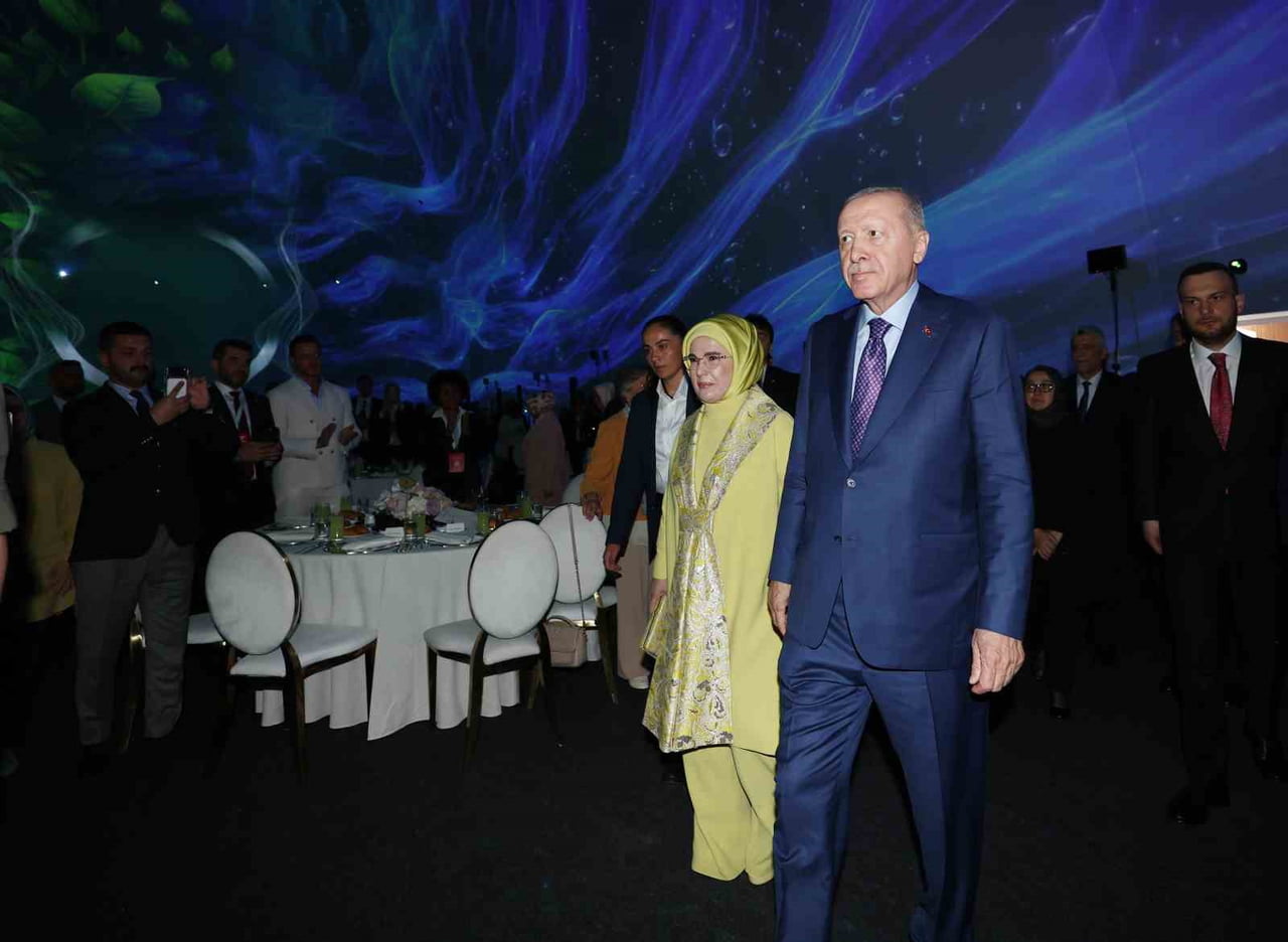 CUMHURBAŞKANI RECEP TAYYİP ERDOĞAN, ATATÜRK HAVALİMANI'NDA DÜZENLENEN SIFIR ATIK FORUMU'NUN GALA...