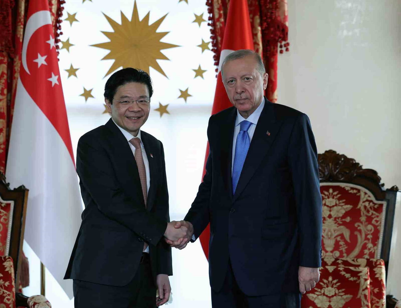 CUMHURBAŞKANI RECEP TAYYİP ERDOĞAN, CUMHURBAŞKANLIĞI DOLMABAHÇE OFİSİ'NDE SİNGAPUR BAŞBAKANI...