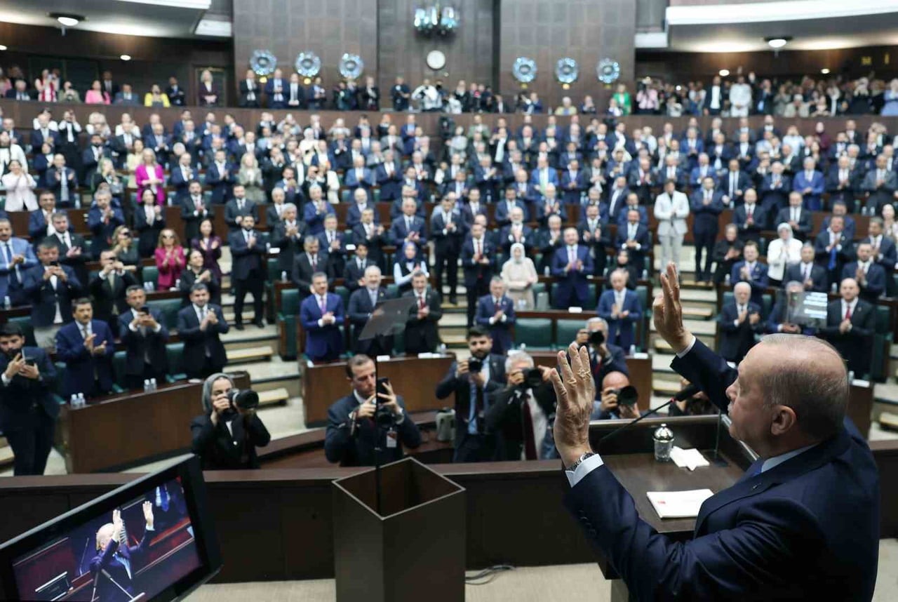 CUMHURBAŞKANI VE AK PARTİ GENEL BAŞKANI ERDOĞAN, PARTİSİNİN TBMM’DE DÜZENLENEN GRUP TOPLANTISINDA...