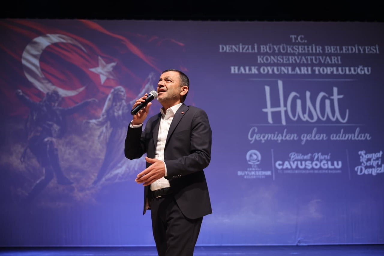 DENİZLİ BÜYÜKŞEHİR BELEDİYESİ KONSERVATUVARI HALK OYUNLARI TOPLULUĞU’NUN HAZIRLADIĞI "HASAT" ADLI...