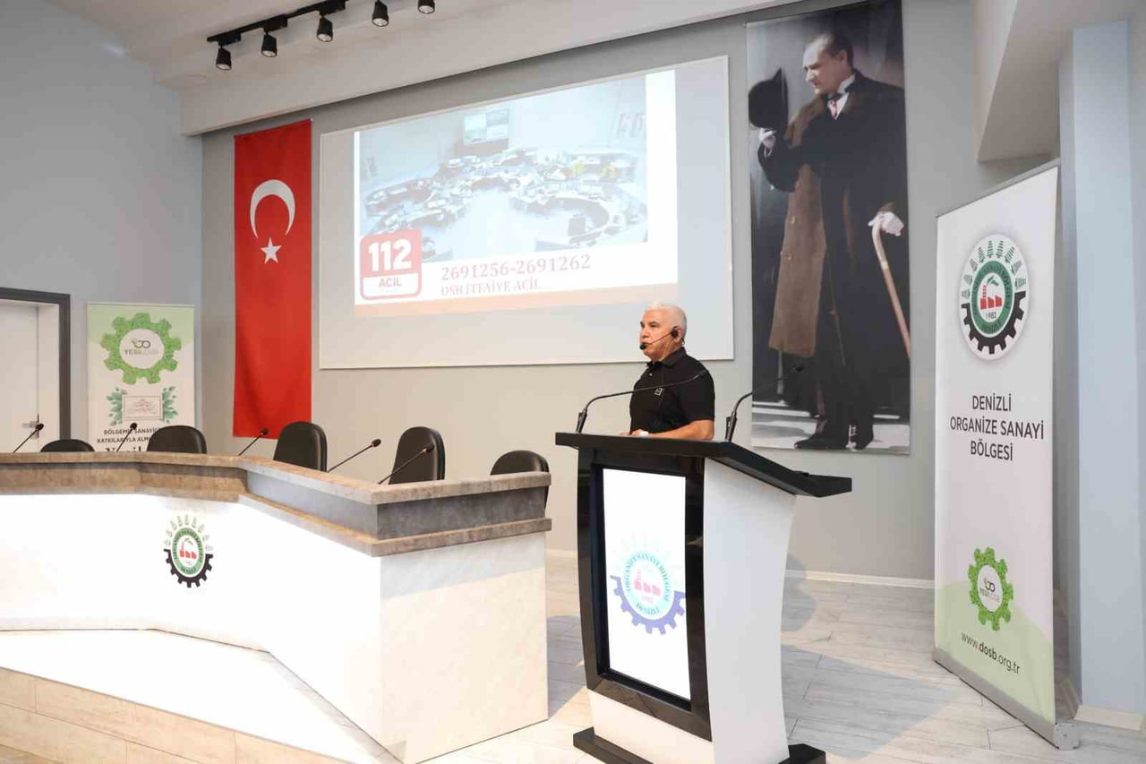 DENİZLİ ORGANİZE SANAYİ BÖLGESİ MÜDÜRLÜĞÜ PERSONELİNE YÖNELİK AFET FARKINDALIK EĞİTİMİ VE AFET...