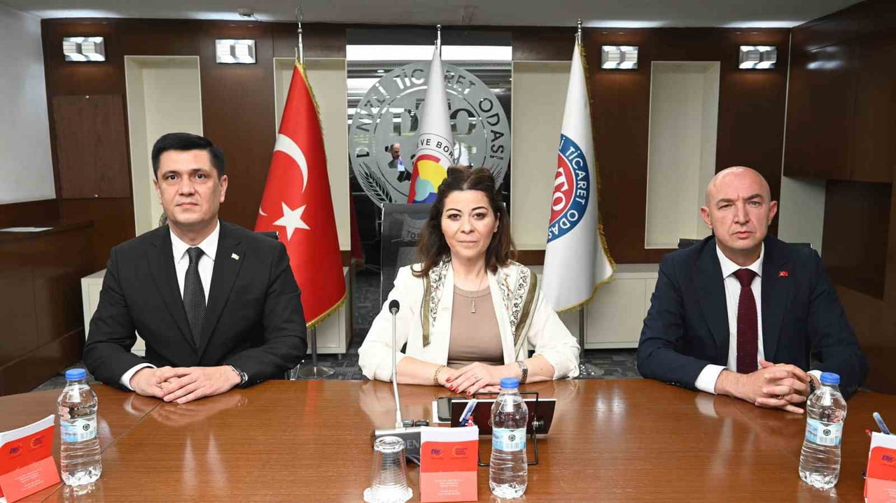 DENİZLİ TİCARET ODASI (DTO), TÜRKMENİSTAN ANKARA BÜYÜKELÇİLİĞİ HEYETİNİ AĞIRLADI. TÜRKMENİSTAN...