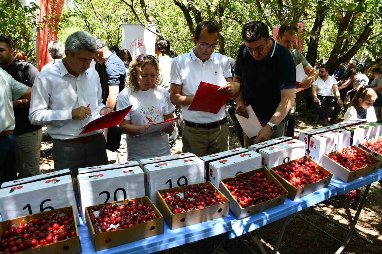 DERECEYE GİREN ÜRETİCİLERE ÖDÜLLERİ PROTOKOL ÜYELERİ TARAFINDAN VERİLDİ.