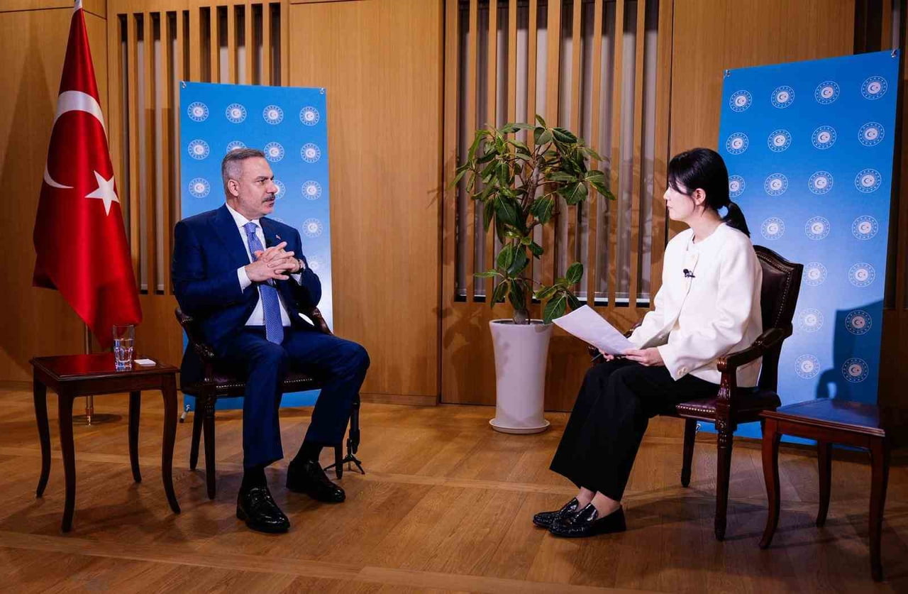 DIŞİŞLERİ BAKANI HAKAN FİDAN, GÜNEY KORE MERKEZLİ JTCB KANALINA RÖPORTAJ VERDİ