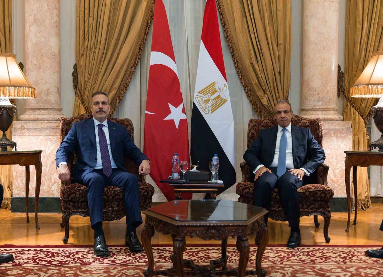 DIŞİŞLERİ BAKANI HAKAN FİDAN, KAHİRE ZİYARETİ KAPSAMINDA MISIR DIŞİŞLERİ BAKANI BADR ABDELATTY İLE...