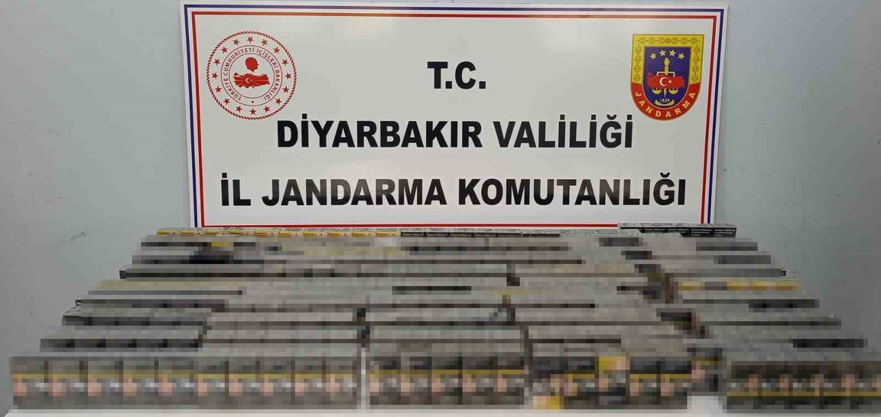 DİYARBAKIR’DA JANDARMA EKİPLERİNCE DÜZENLENE OPERASYONLARDA 7 BİN 494 PAKT KAÇAK SİGARA, 584 PAKET...