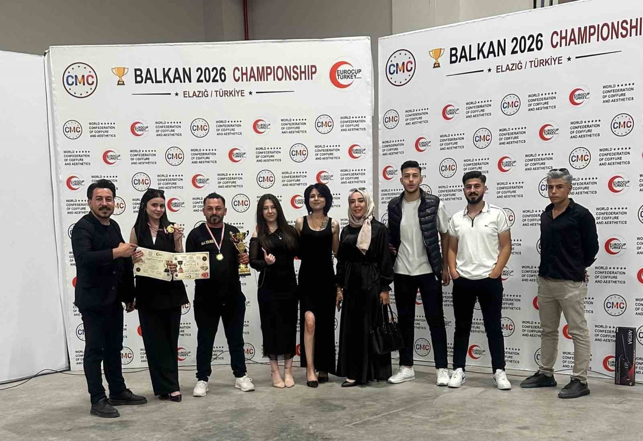 DÜNYA KUAFÖRLER FEDERASYONU'NCA ELAZIĞ'DA BALKAN KUAFÖRLER TURNUVASI DÜZENLENDİ