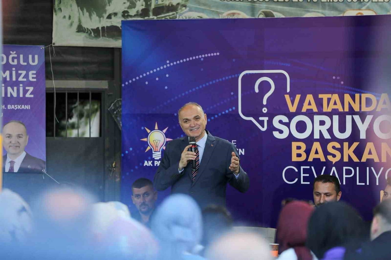 DÜZCE BELEDİYE BAŞKANI DR. FARUK ÖZLÜ, NALBANTOĞLU MAHALLESİ'NDE AÇIKLAMALARDA BULUNDU