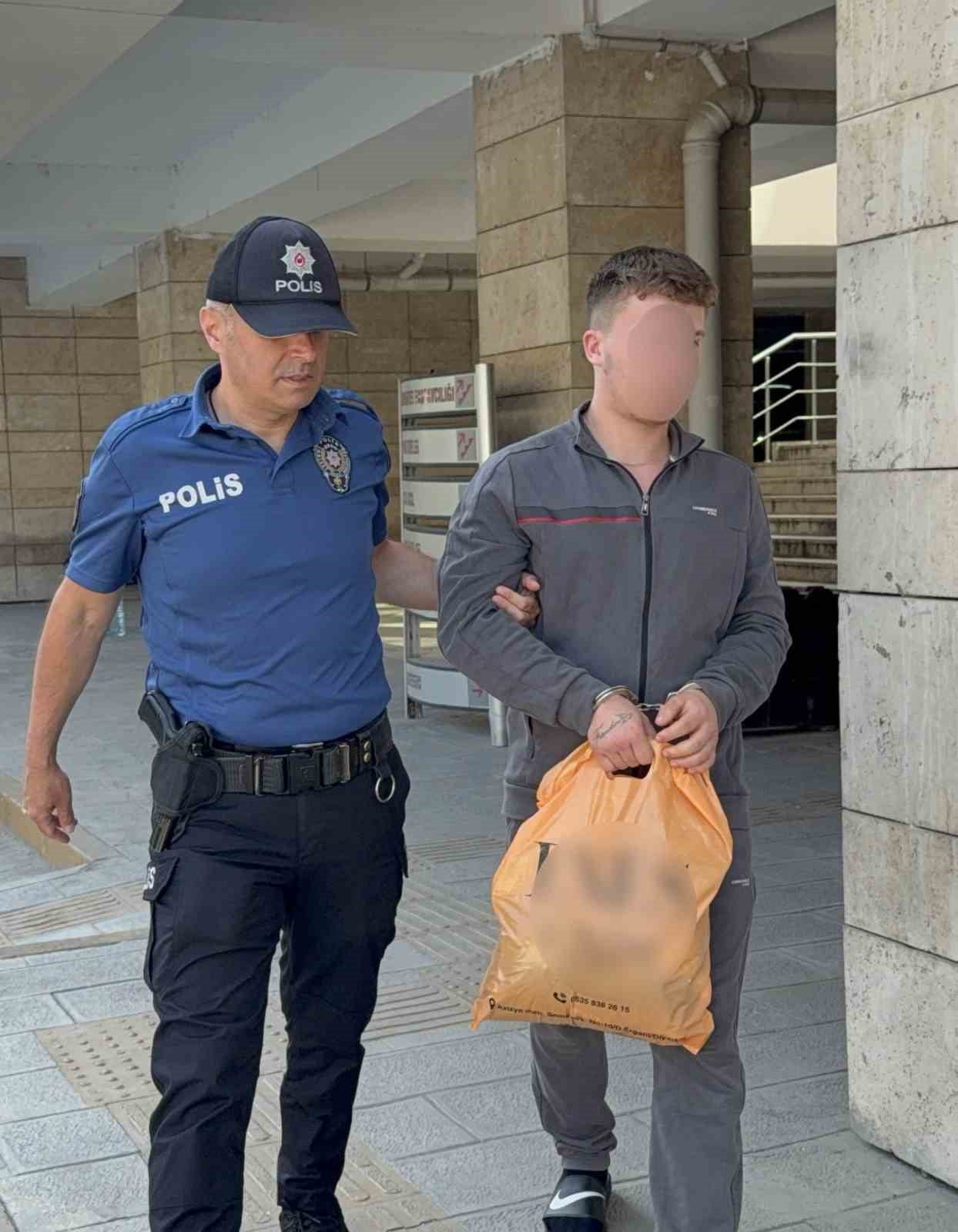 E.B. (19) TUTUKLANARAK CEZAEVİNE GÖNDERİLDİ.