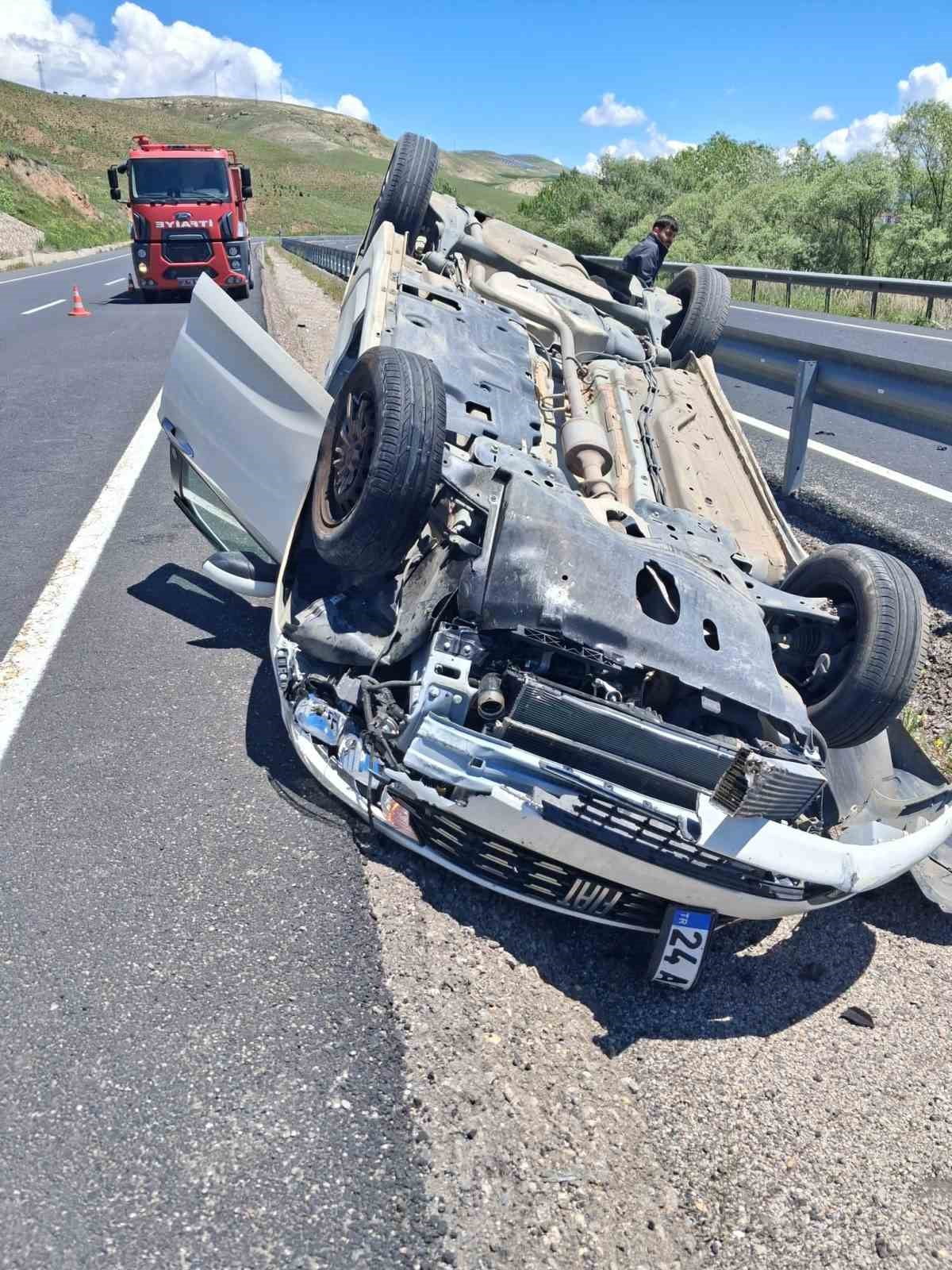 ERZİNCAN’IN TERCAN İLÇESİNDE MEYDANA GELEN TRAFİK KAZASINDA 1 KİŞİ YARALANDI
