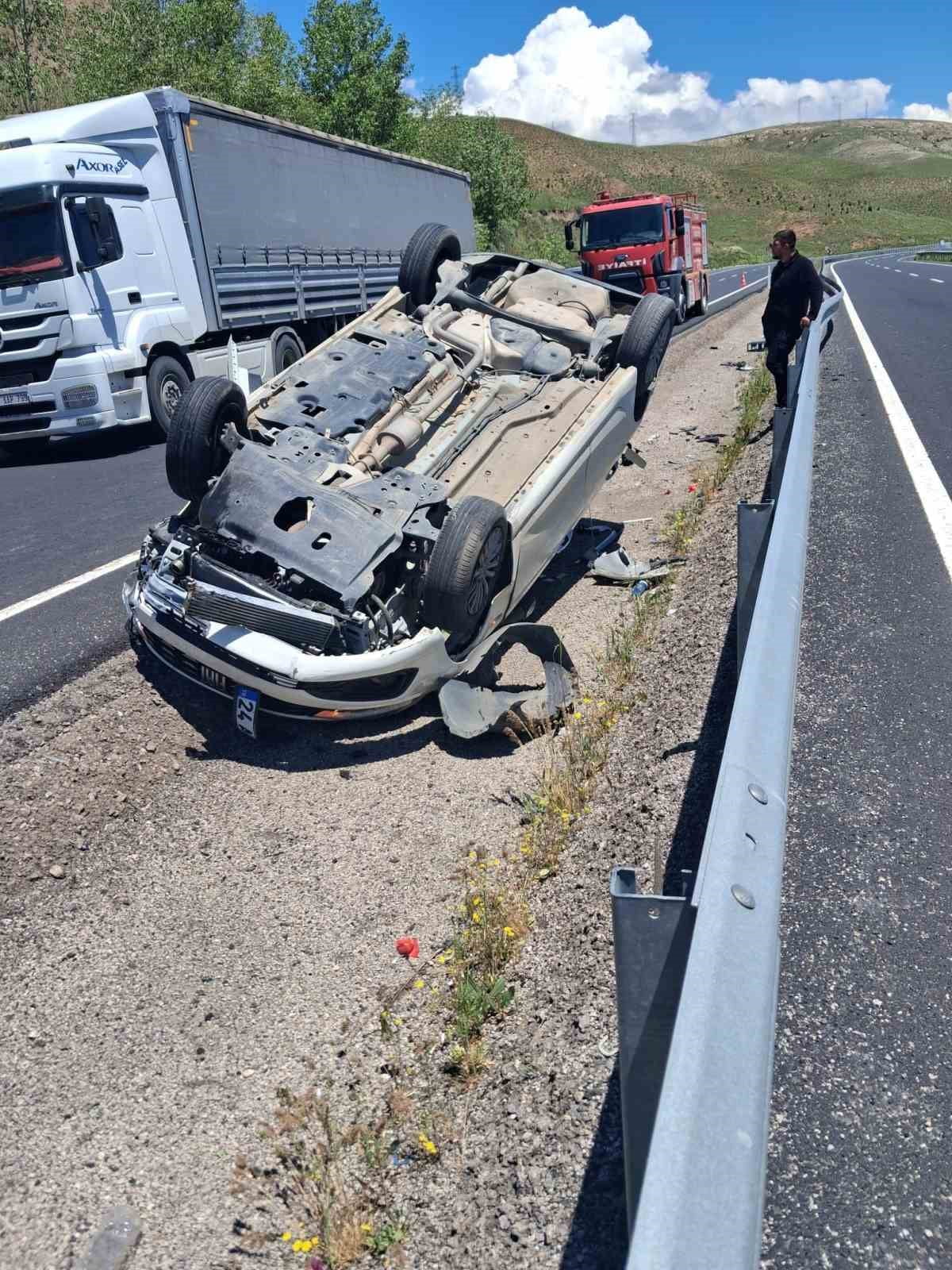 ERZİNCAN’IN TERCAN İLÇESİNDE MEYDANA GELEN TRAFİK KAZASINDA 1 KİŞİ YARALANDI