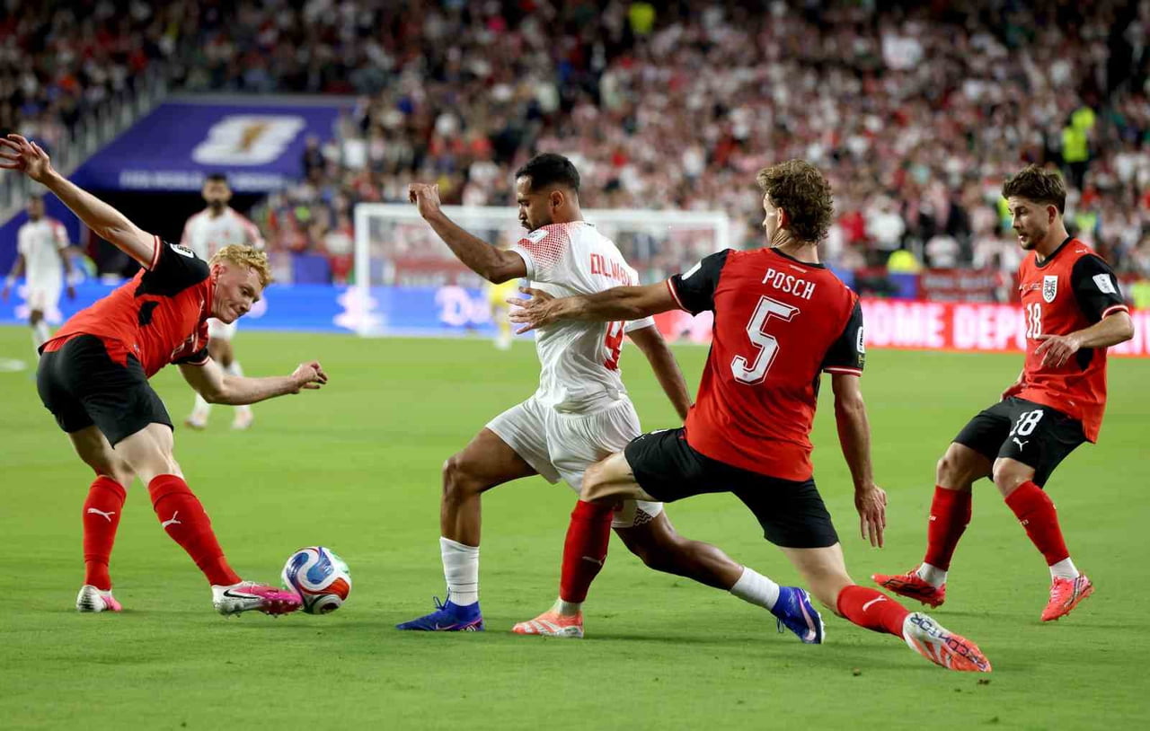 FIFA DÜNYA KUPASI J GRUBU İLK HAFTA MAÇINDA AVUSTURYA, ÜRDÜN’Ü 3-1 MAĞLUP ETTİ.