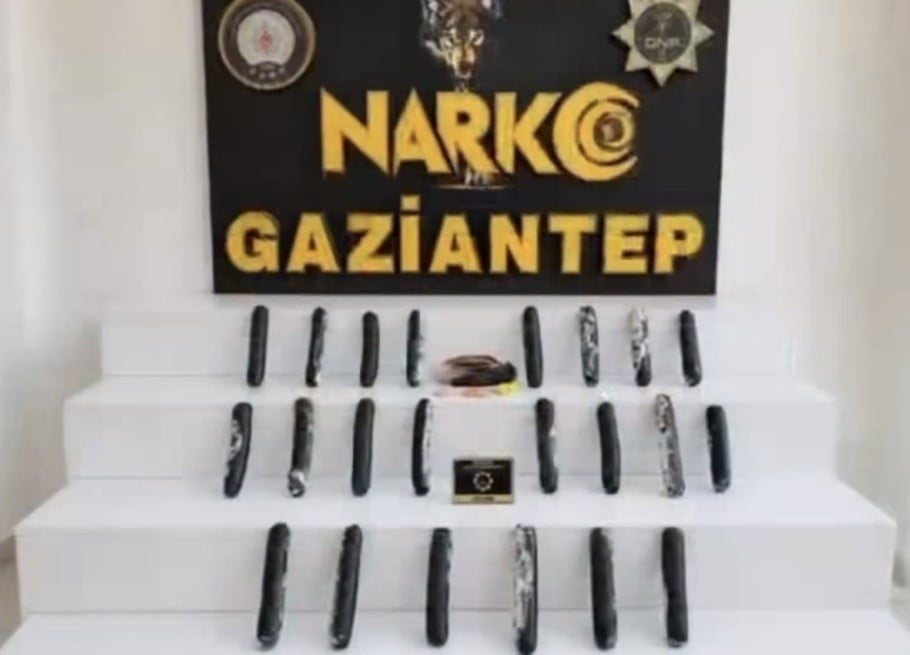 GAZİANTEP’TE 22 KİLO UYUŞTURUCU ELE GEÇİRİLDİ: 8 ŞAHIS TUTUKLANDI