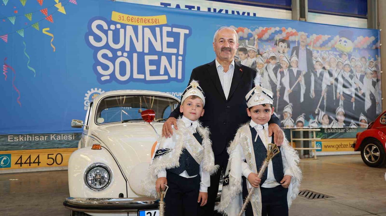 GEBZE BELEDİYESİ TARAFINDAN BU YIL 31'İNCİSİ DÜZENLENEN GELENEKSEL SÜNNET ŞÖLENİ, ÇOCUKLARA...