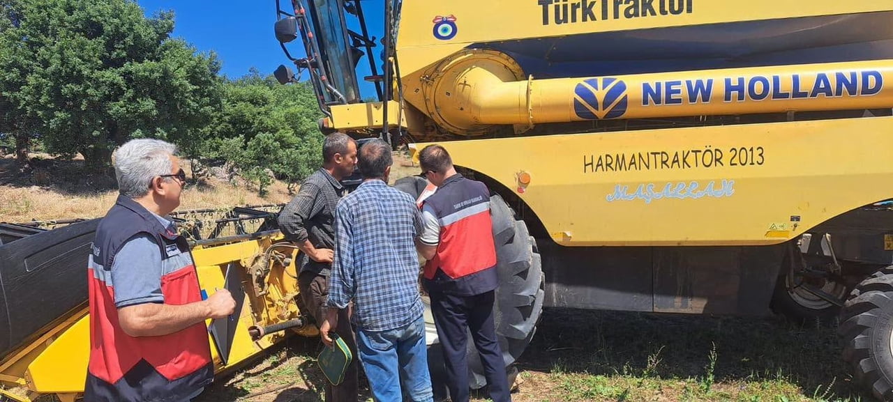 GEDİZ’DE HASAT SEZONU BAŞLADI
