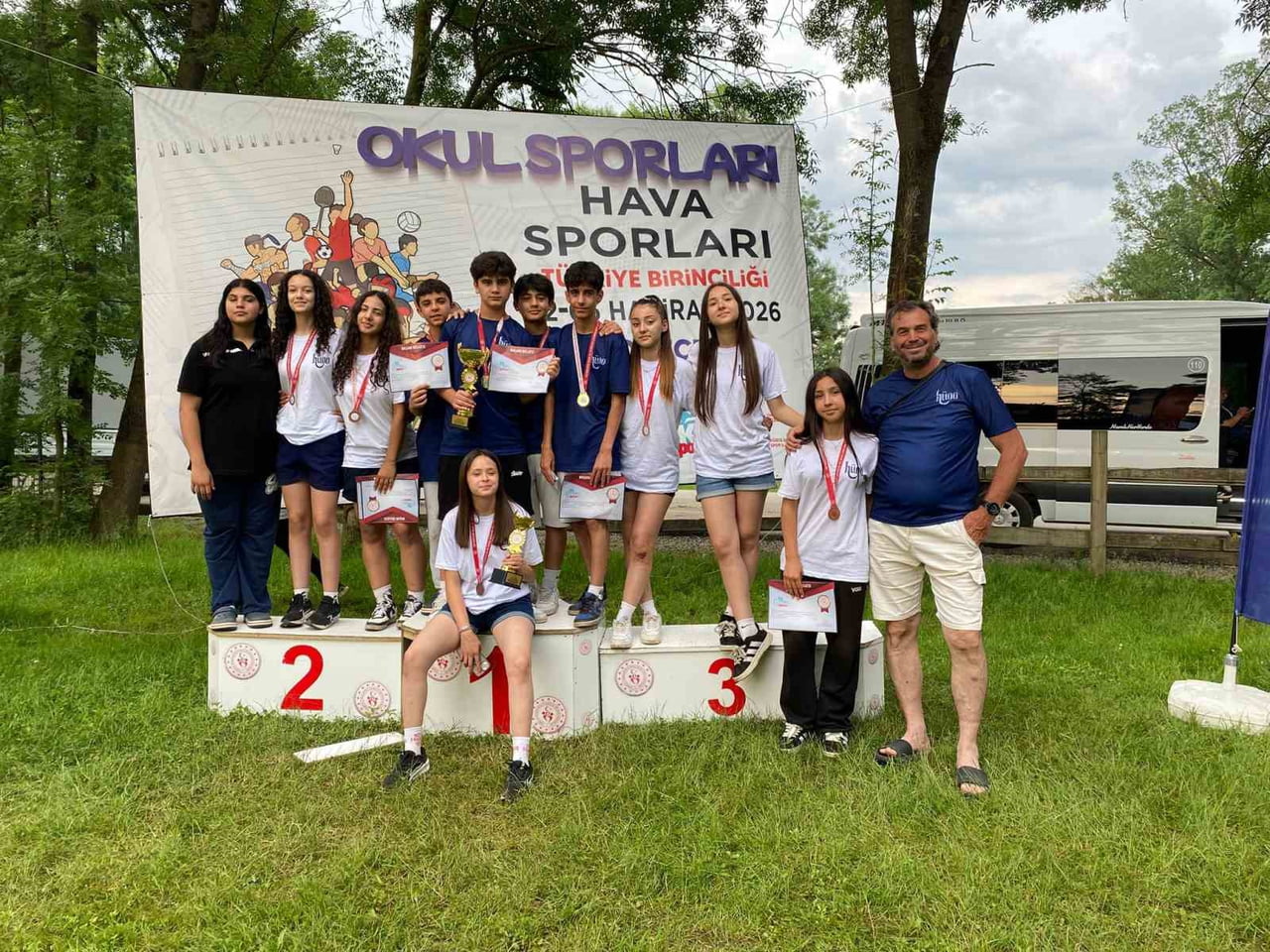 GENÇLİK VE SPOR BAKANLIĞI TARAFINDAN DÜZCE’DE DÜZENLENEN OKUL SPORLARI HAVA SPORLARI YILDIZLAR VE...