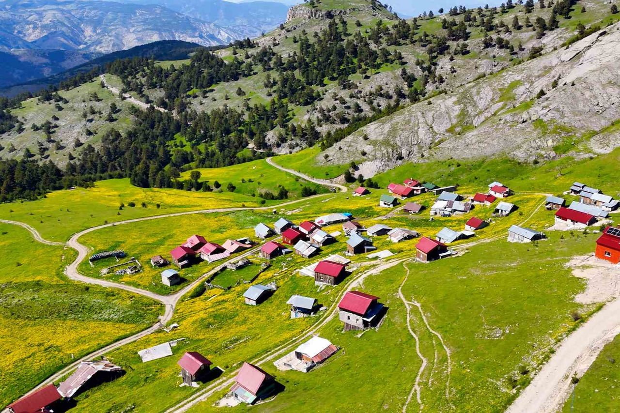 GÜMÜŞHANE'NİN TORUL İLÇESİNE BAĞLI ALTINPINAR KÖYÜNÜN BİN 950 METRE RAKIMDAKİ YAYLASI, YAZ...