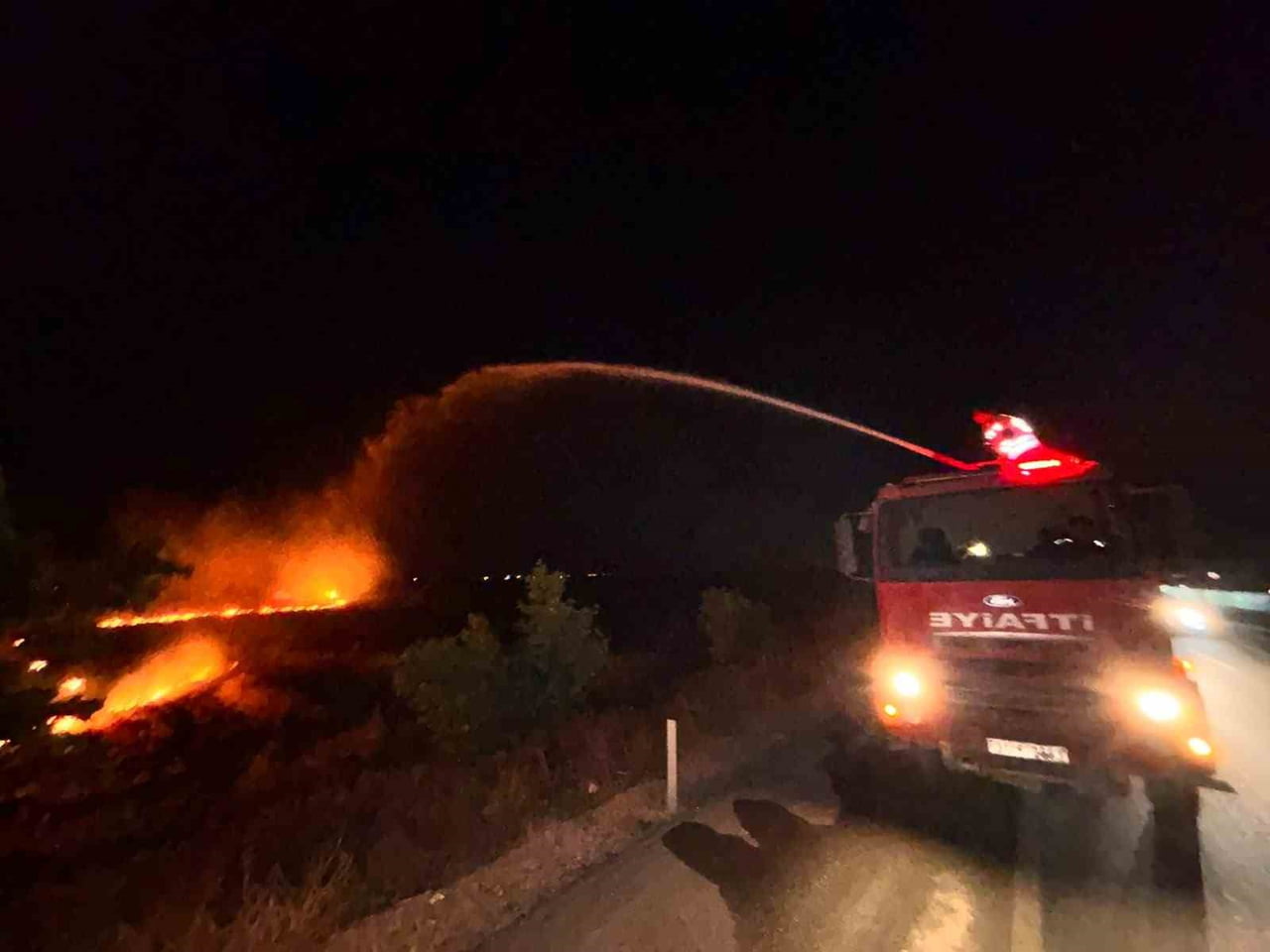 HATAY’DA ANIZ YANGININDAN ZEYTİNLİK ALANA SIÇRAYAN ALEVLER YAKLAŞIK 200 DÖNÜM ARAZİNİN ZARAR...