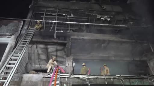 Hindistan'ın Uttar Pradeş eyaletinin başkenti Lucknow’da bir animasyon eğitim merkezinde çıkan...