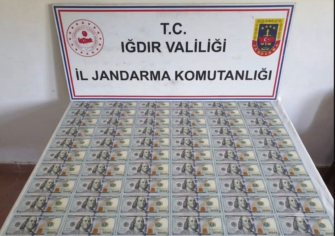 IĞDIR’DA 10 BİN DOLAR DEĞERİNDE SAHTE BANKNOT ELE GEÇİRİLDİ