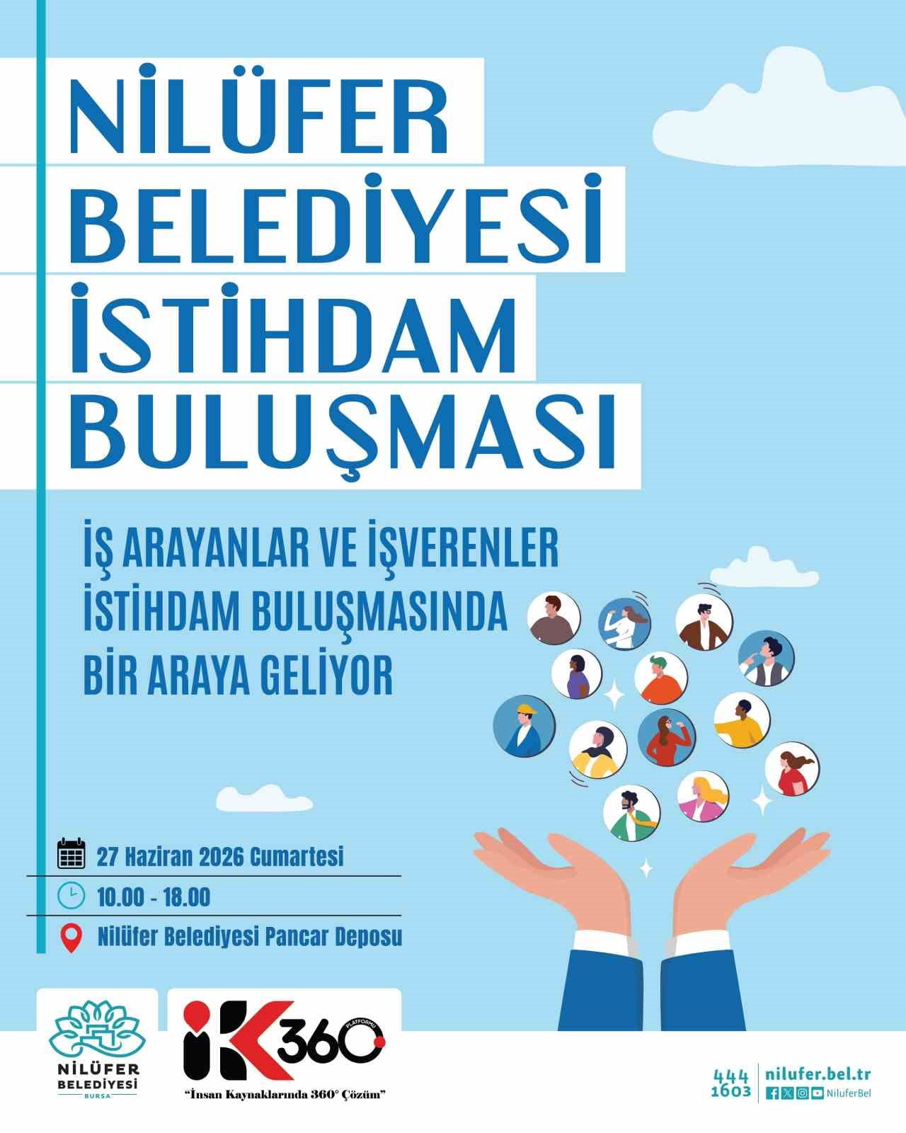 İŞ ARAYANLAR İLE İŞVERENLERİ AYNI ÇATI ALTINDA BULUŞTURACAK OLAN "NİLÜFER BELEDİYESİ İSTİHDAM...