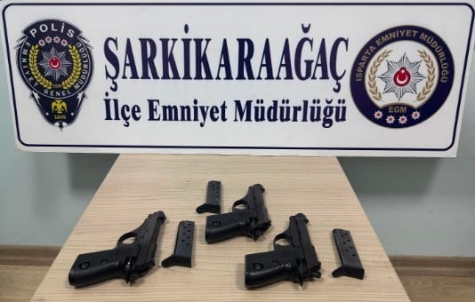 ISPARTA İL EMNİYET MÜDÜRLÜĞÜ EKİPLERİNCE ŞARKİKARAAĞAÇ İLÇESİNDE GERÇEKLEŞTİRİLEN ÇALIŞMALARDA 3...